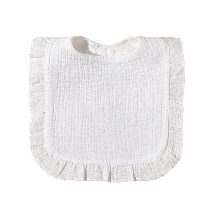 Soft Ruffled Muslin Baby Bib kalsten