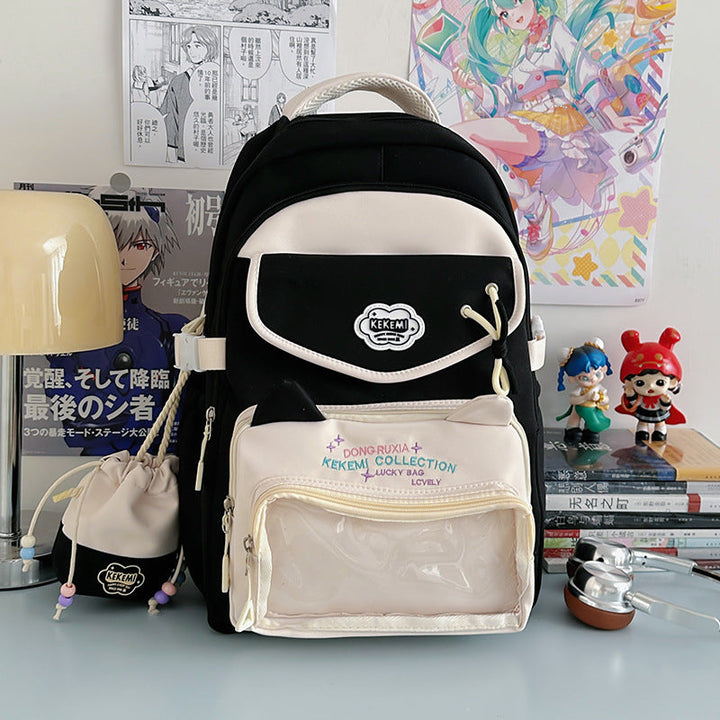 Cute Cat-Eared School Backpack