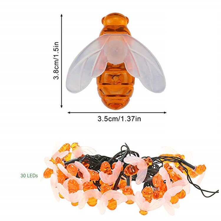 BowLift | Outdoor Solar Bees Waterproof LED Lights Festival Party Decoration String Lights