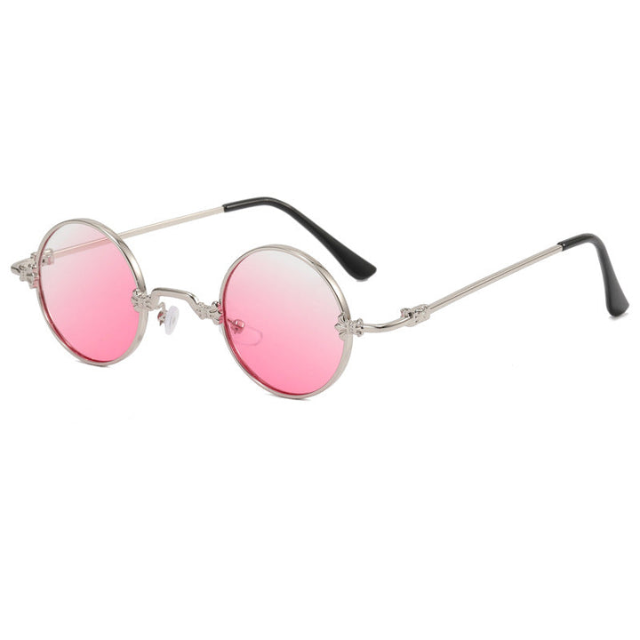 Ladies fashionable round glasses with high-quality metal frame and flexible temples Kalsten