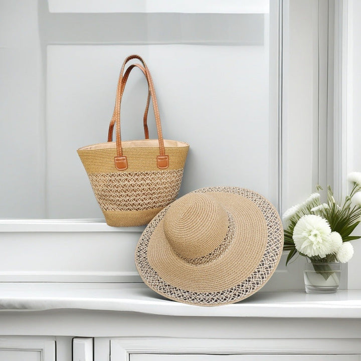 Beach bag with colorful stripes Kalsten