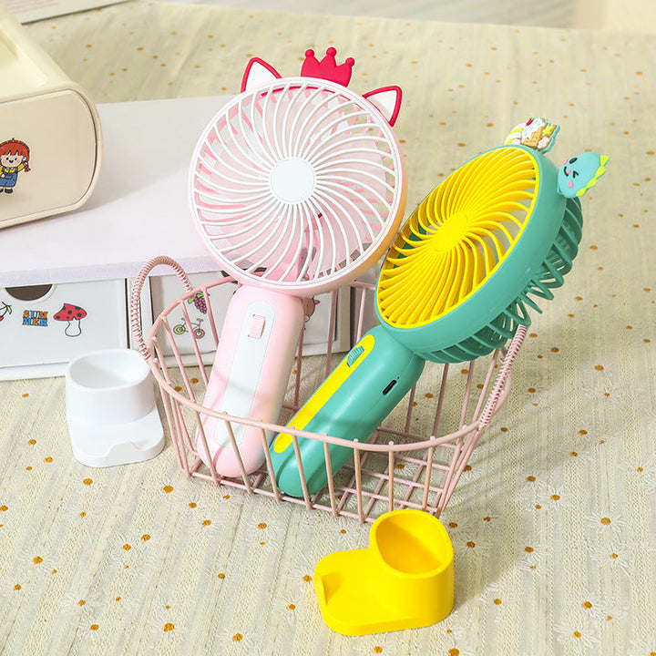 Women's Portable Hand Fan with Playful Animal Design Kalsten