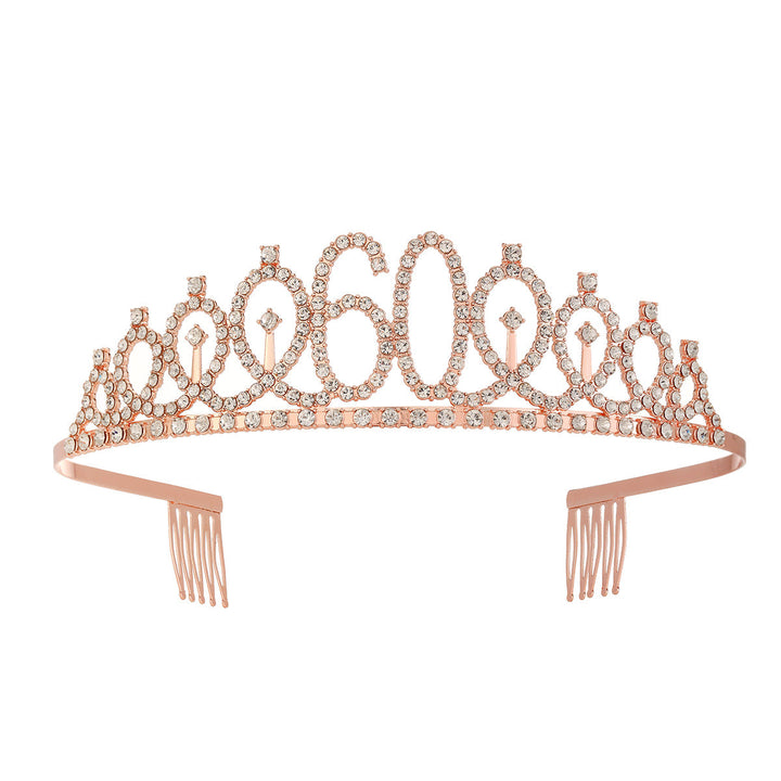Women's Crystal-Embellished Tiara with Elegant Design Kalsten