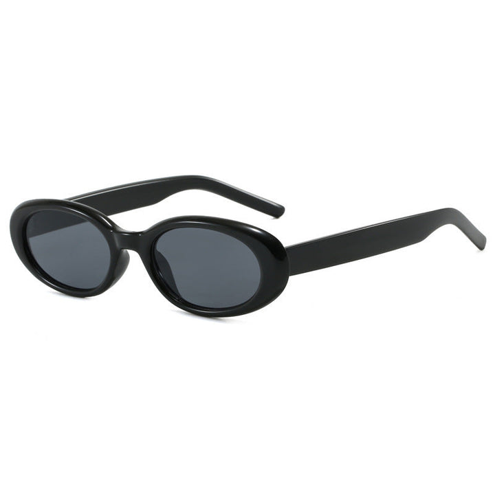 Women's oval sunglasses with transparent effect and UV protection Kalsten