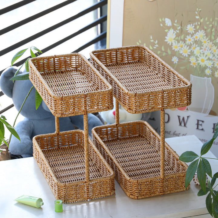 Unisex two-level storage basket Kalsten