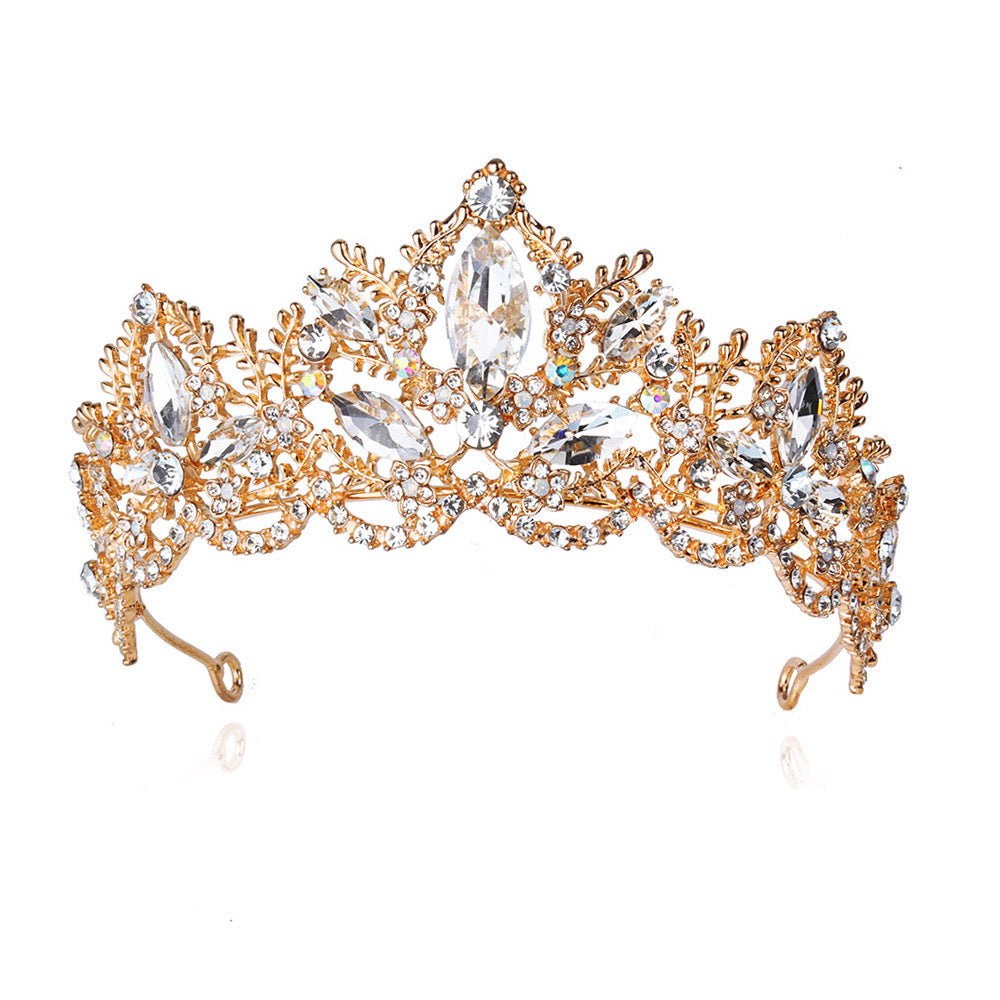 Ladies Glamorous Tiara with Sparkling Crystal Decorations Kalsten