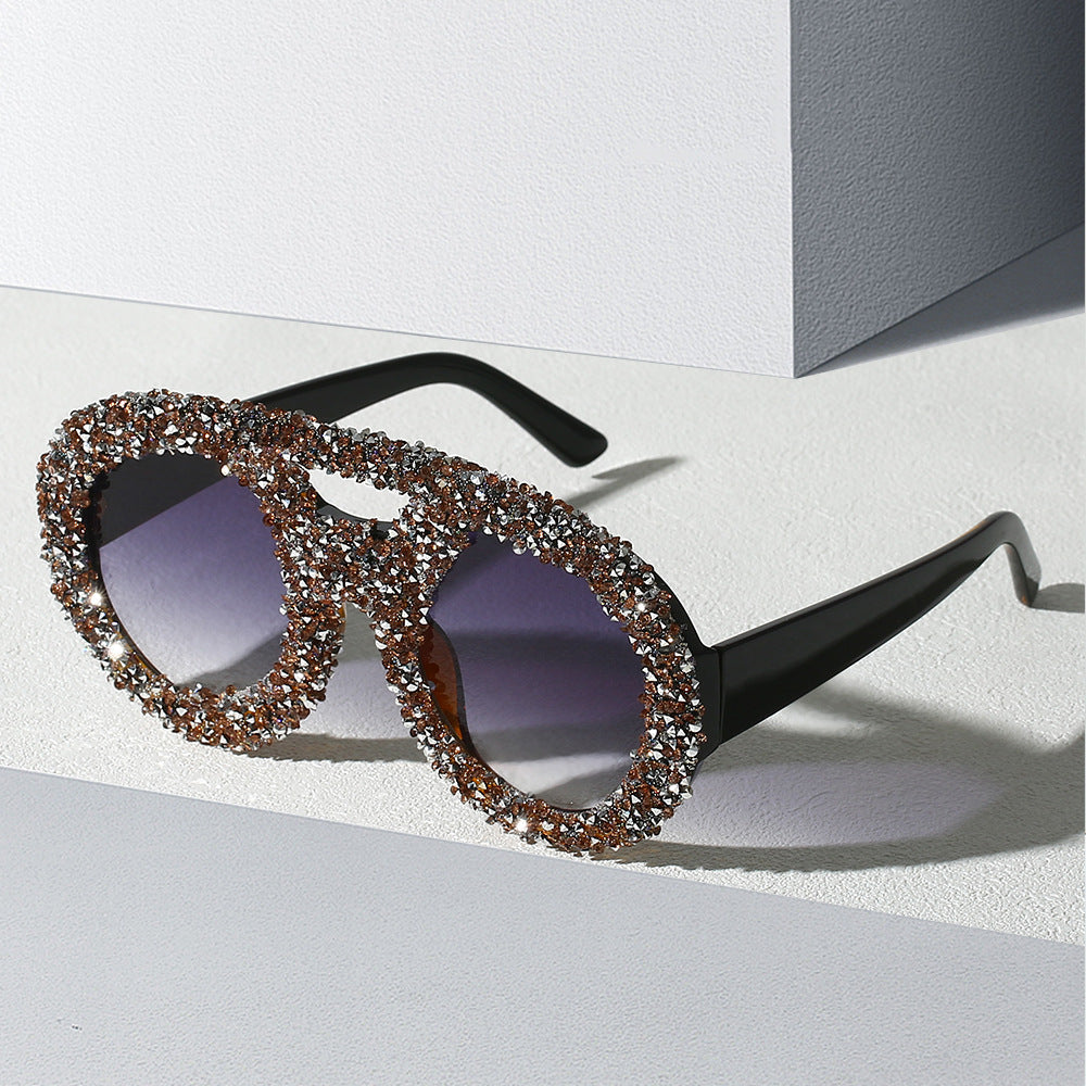 Women's fashionable sunglasses with glamorous rhinestone frame Kalsten