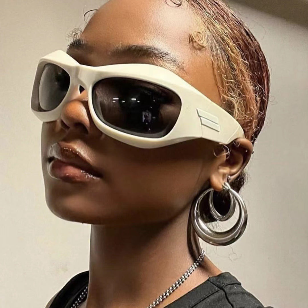 Women Retro Sunglasses in trendy Shield design Kalsten
