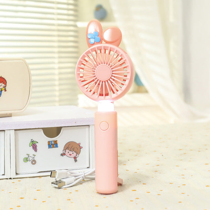 Ladies Mini Hand Fan with Integrated LED Lighting Kalsten