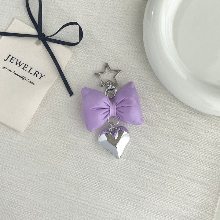 Bow-Shaped Charm Keychain Kalsten