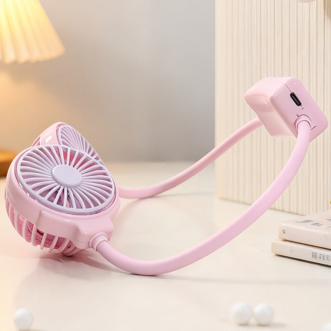 Women Portable Neck Fan with Flexible Design Kalsten