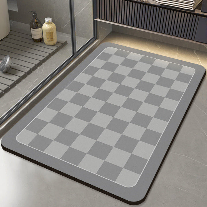 Stylish Checkerboard Bath Mat Kalsten
