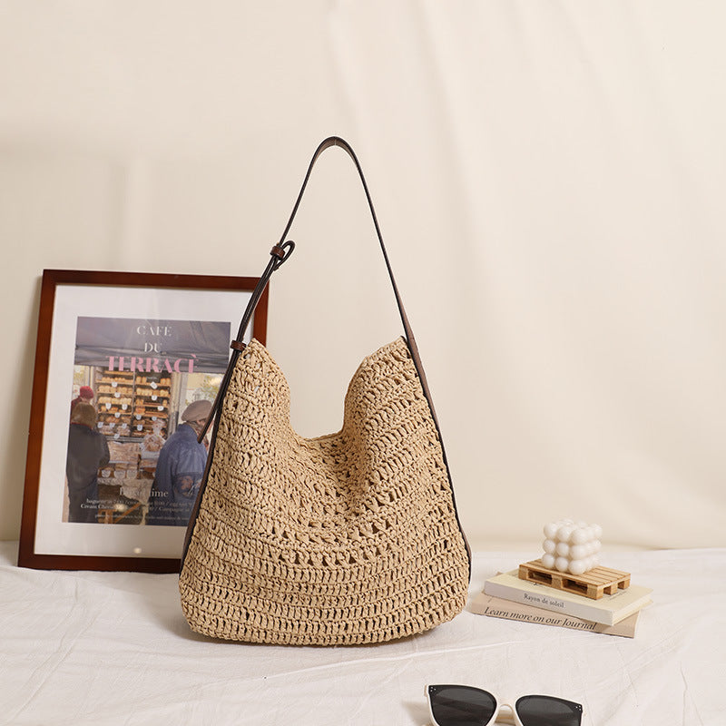 Handmade Shoulder Bag in Modern Natural Design Kalsten