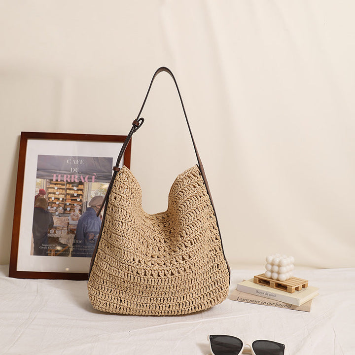 Handmade Shoulder Bag in Modern Natural Design Kalsten
