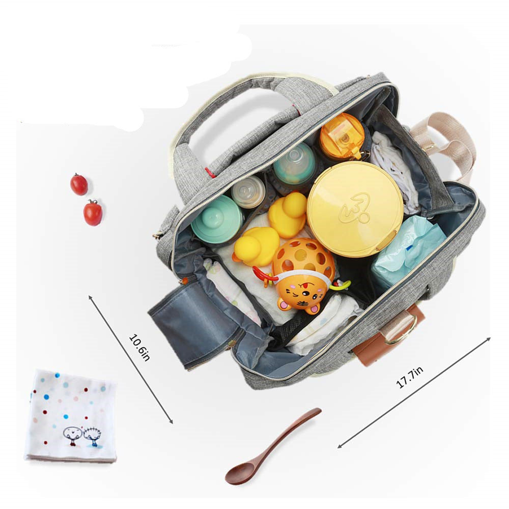 Ladies diaper bag with integrated changing mat Kalsten