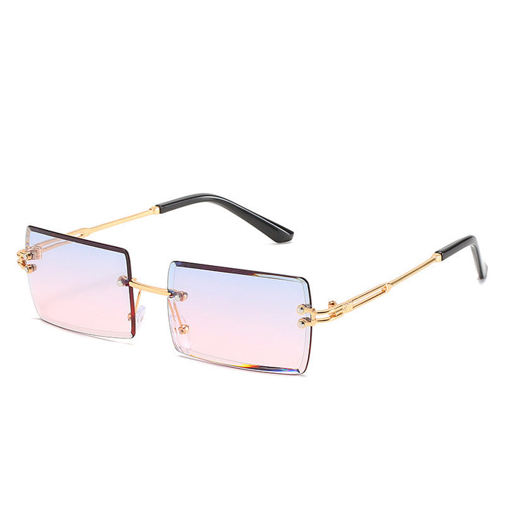 Women's stylish sunglasses with unique rectangular frame and sparkling details Kalsten