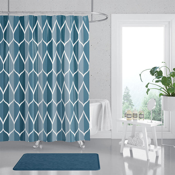 Women's Contemporary Diamond Pattern Shower Curtain Kalsten