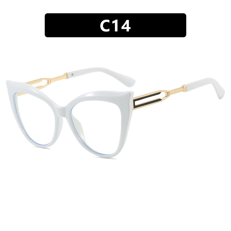 Ladies cat-eye glasses with elegant metal frame Kalsten
