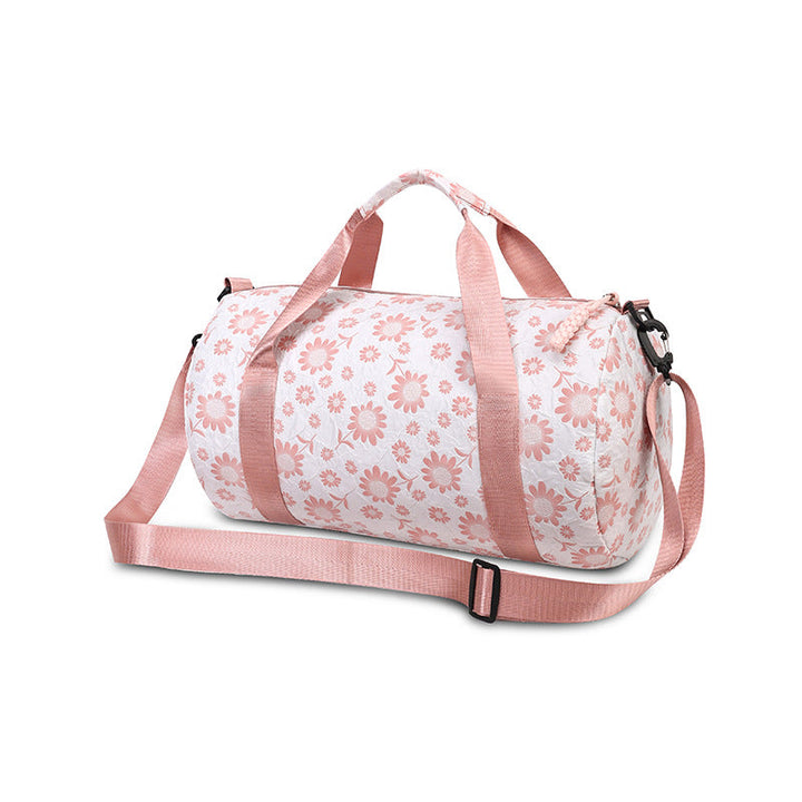 Sporty Duffel Bag With Floral Pattern Kalsten