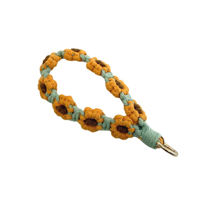 Floral Macrame Keychain Holder Acalora