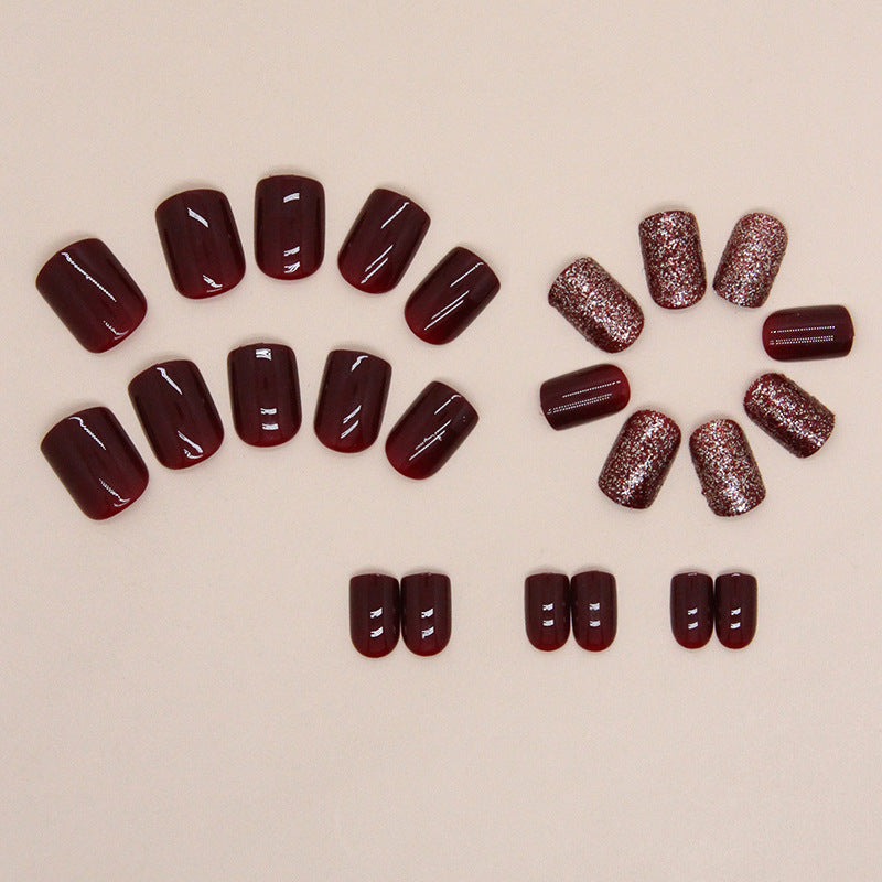 Glamorous Glitter Press-On Nail Set Kalsten