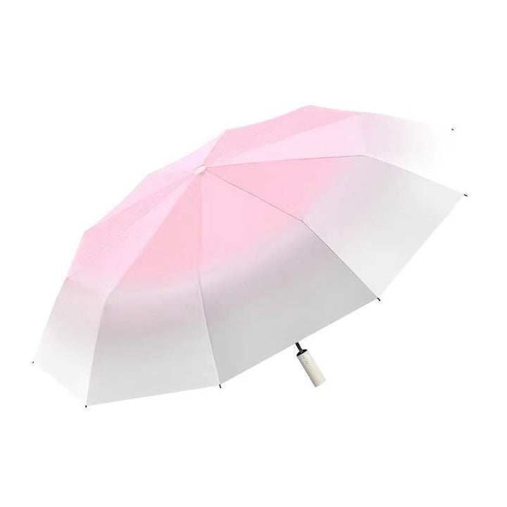 Women's Folding Umbrella with Double Wind Protection and Ergonomic Grip Kalsten