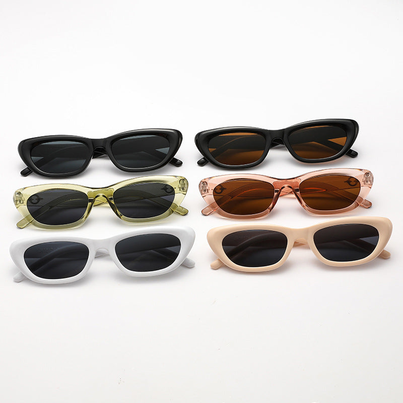 Women's Cat-Eye Sunglasses with Elegant Transparent Frame and UV Protection Kalsten