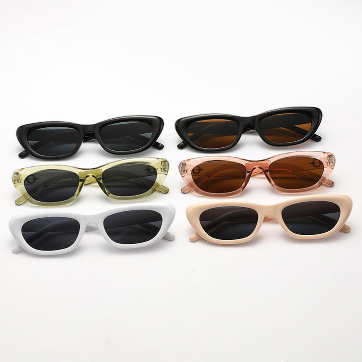 Women's Cat-Eye Sunglasses with Elegant Transparent Frame and UV Protection Kalsten