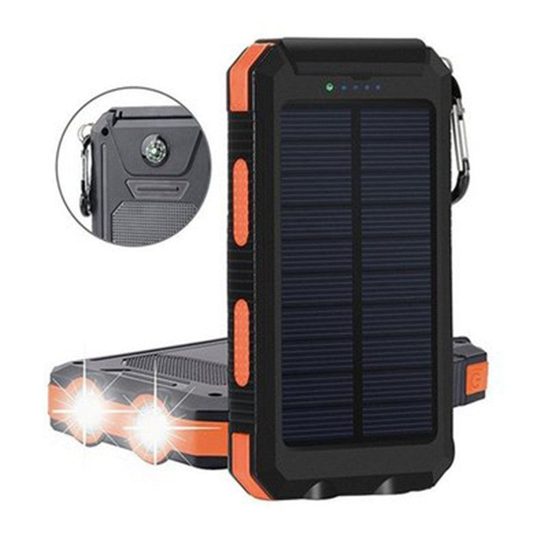 Solar charger with integrated compass and LED flashlight Kalsten