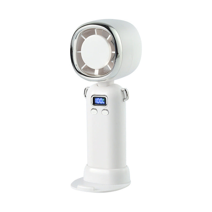 Women portable handheld fan with LCD display and powerful battery Kalsten