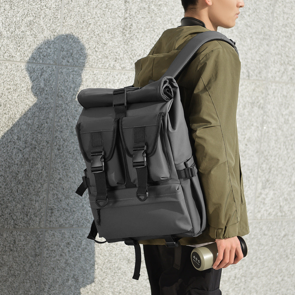 Versatile High-Capacity Roll-Top Backpack Kalsten