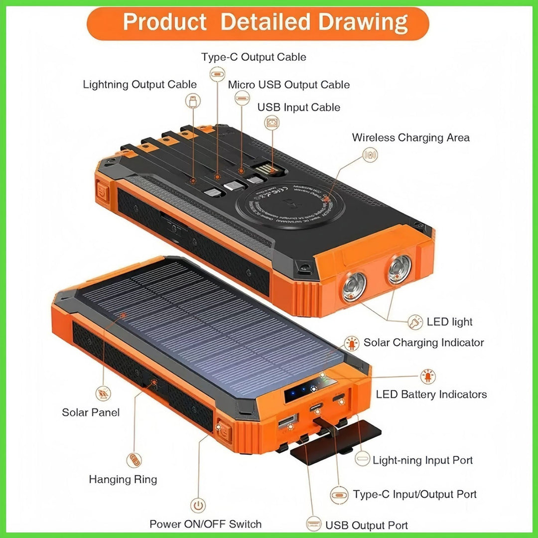 Solar-powered power bank Kalsten