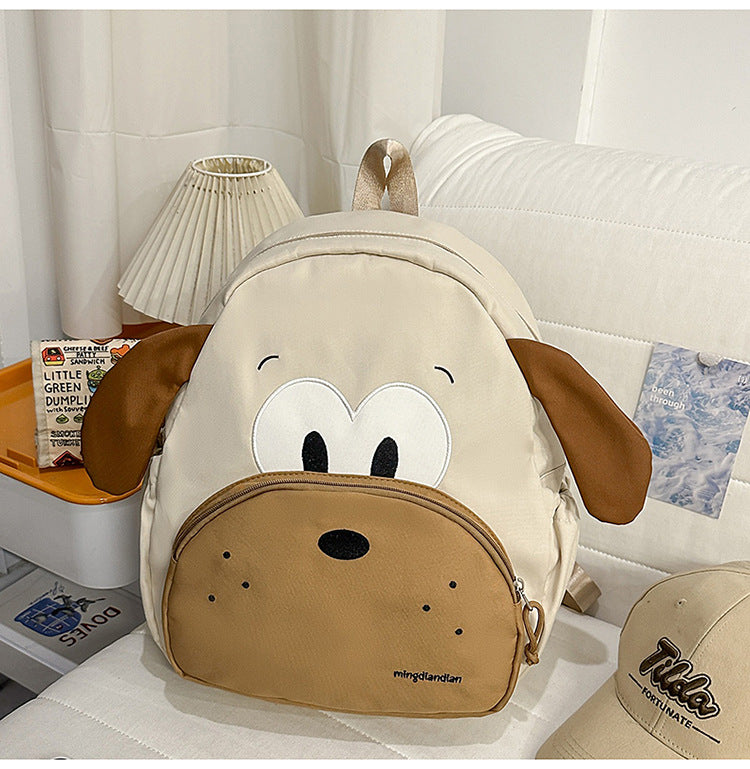 Playful Dog-Themed School Backpack