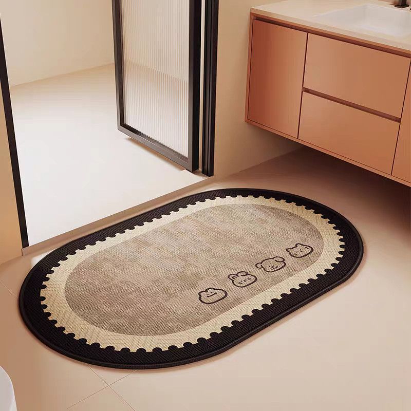 Cute Cartoon Animal-Themed Bathroom Rug