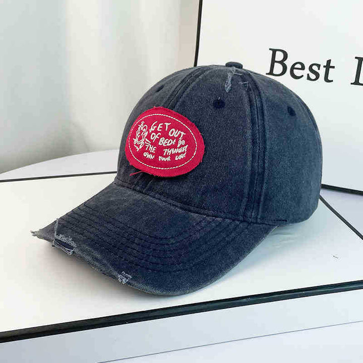 Women's Casual Distressed Cotton Baseball Cap Kalsten