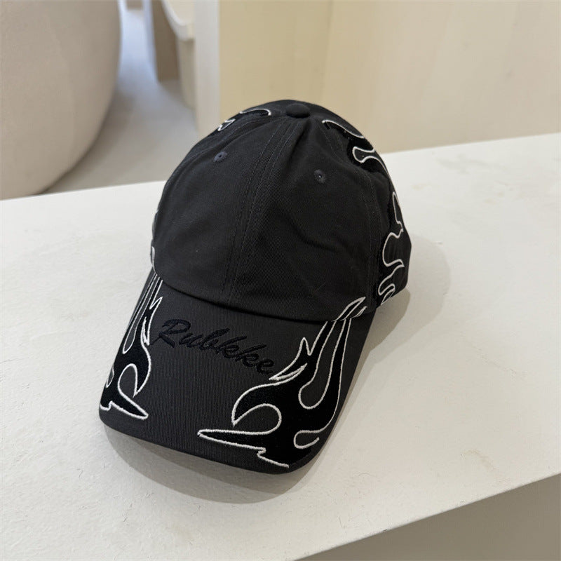 Men's Graphic Flame-Embroidered Baseball Cap Kalsten