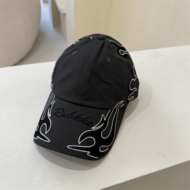 Men's Graphic Flame-Embroidered Baseball Cap Kalsten