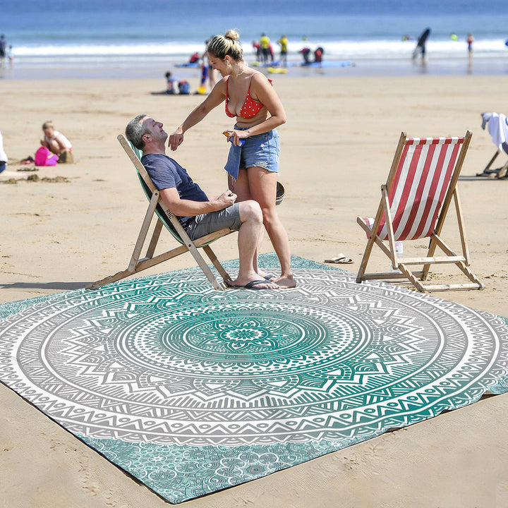 Mandala Design Beach Mat Kalsten