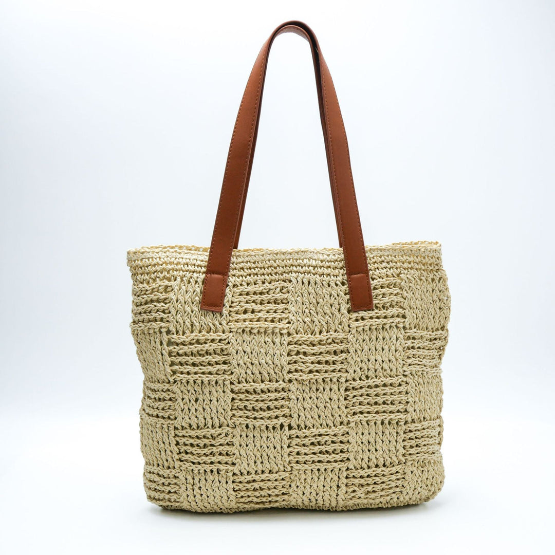 Patterned Macrame Tote Bag Kalsten