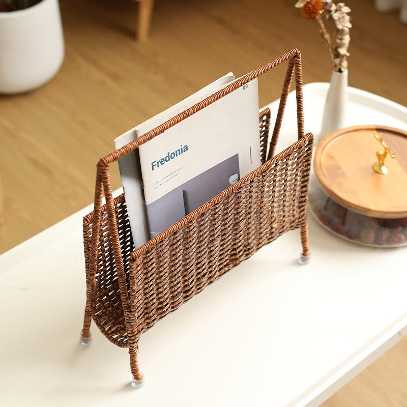 Unisex Handwoven Newspaper and Magazine Stand Kalsten