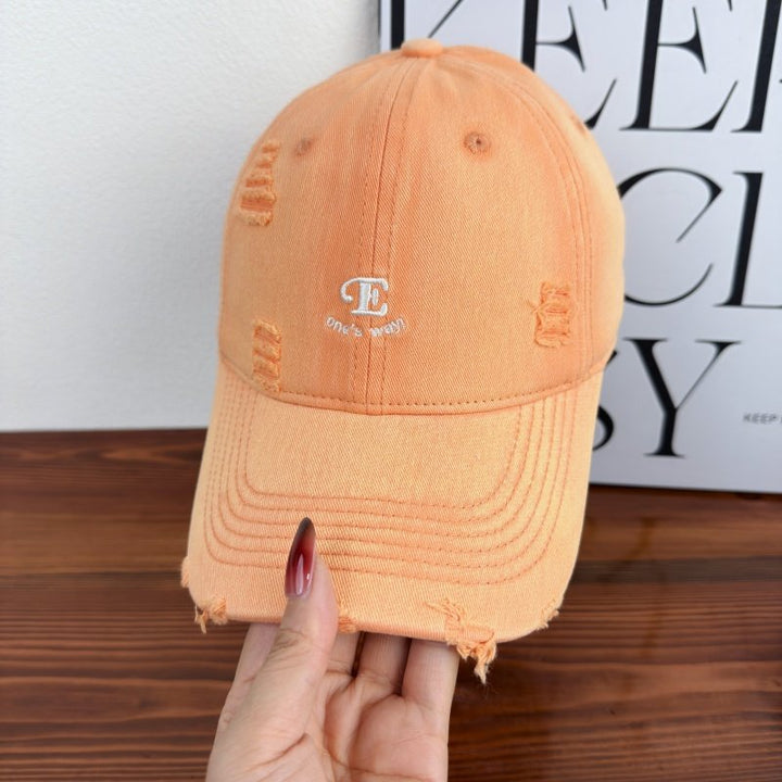 Unisex Distressed Denim Cap Kalsten