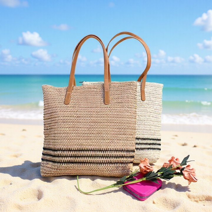 Oversized Beach Bag Made of Woven Material Kalsten