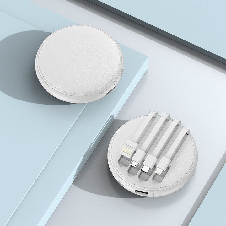Portable charger with integrated cable management and LED display Kalsten