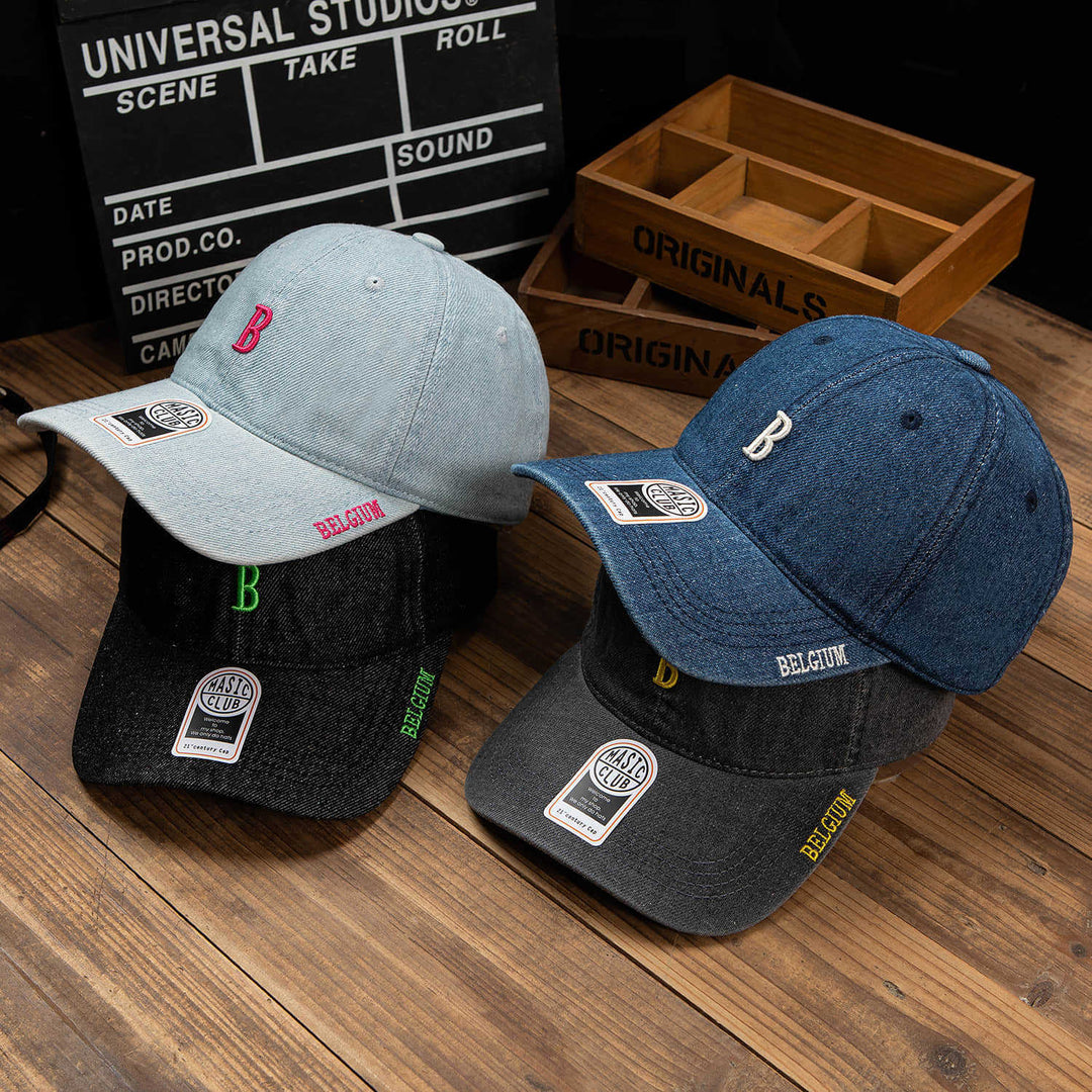 Men's Denim Embroidered Baseball Cap Kalsten