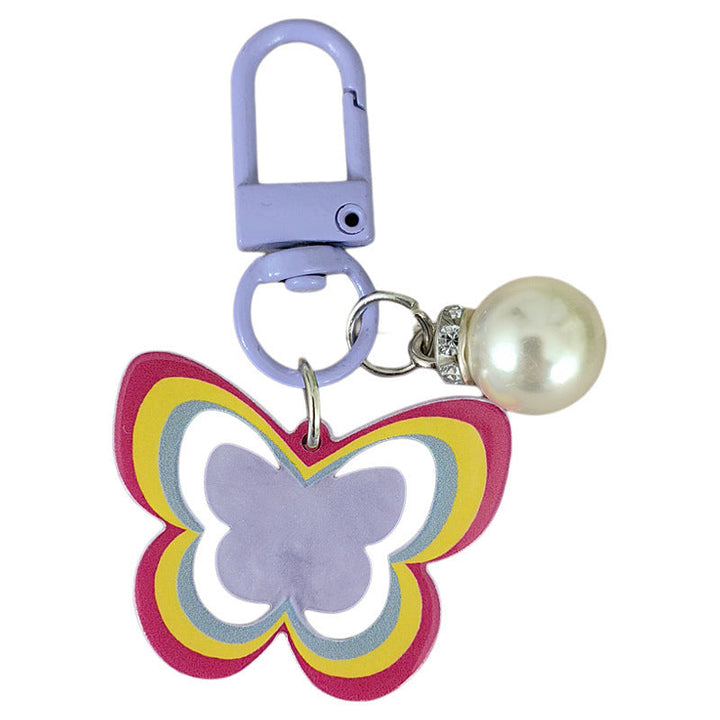 Keychain with butterfly and pearl accent Kalsten