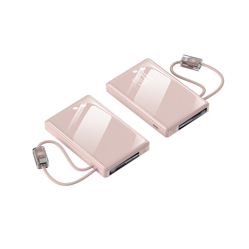 Portable power bank with integrated cables and state-of-the-art fast charging function Kalsten