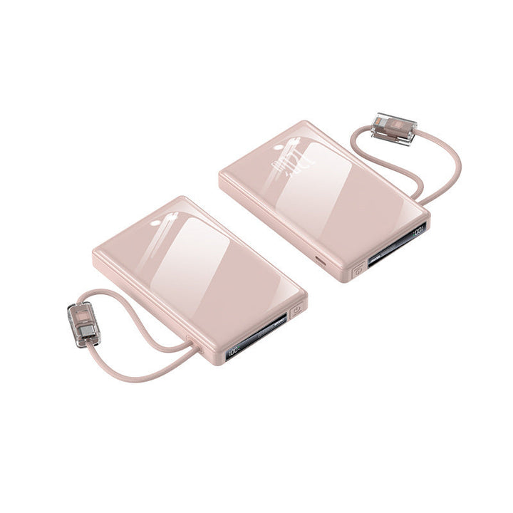 Portable power bank with integrated cables and state-of-the-art fast charging function Kalsten