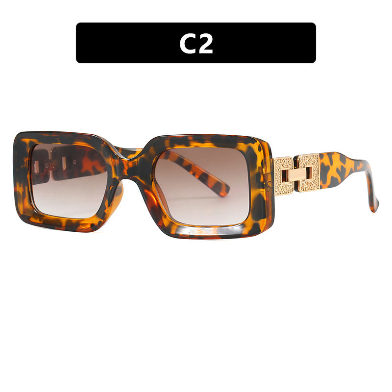 Women’s fashionable sunglasses in elegant square design with luxurious golden accents Kalsten