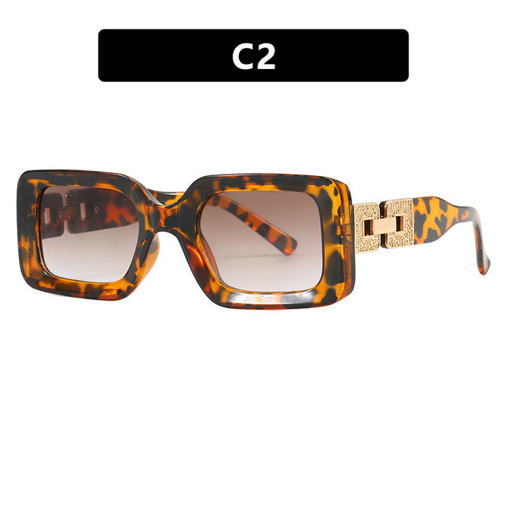 Women’s fashionable sunglasses in elegant square design with luxurious golden accents Kalsten