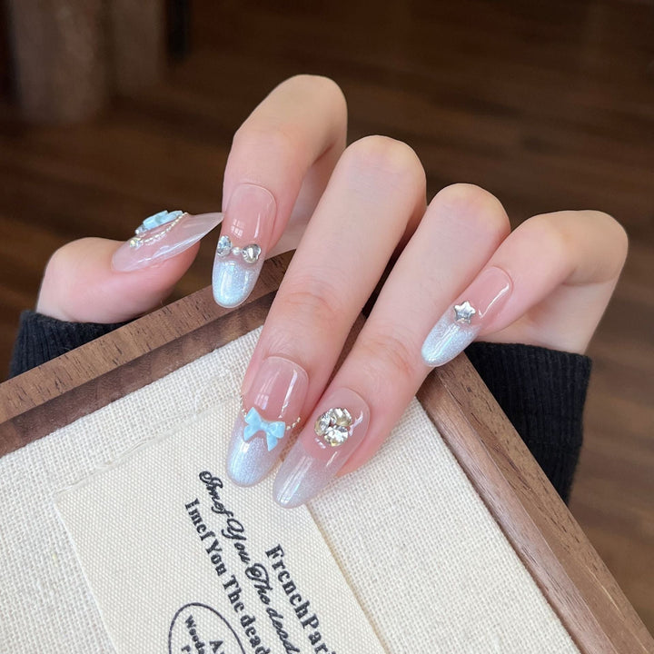Premium Rhinestone-Embellished Nail Art Extensions Kalsten